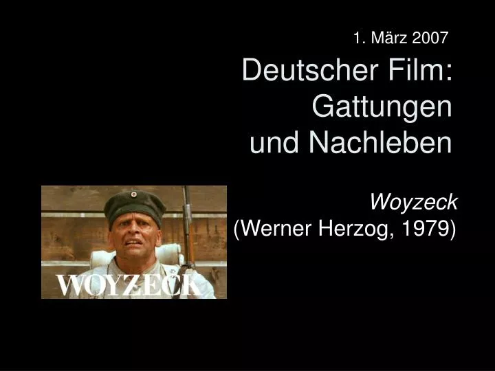 deutscher film gattungen und nachleben