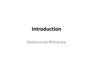 introduction
