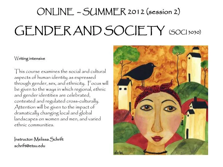 online summer 2012 session 2 gender and society soci 3030