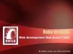 Ruby on Rails - slide 1