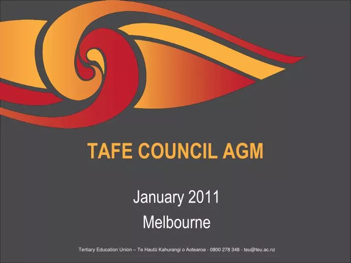 tafe council agm
