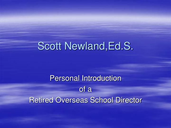 scott newland ed s