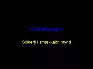 galileitunglin