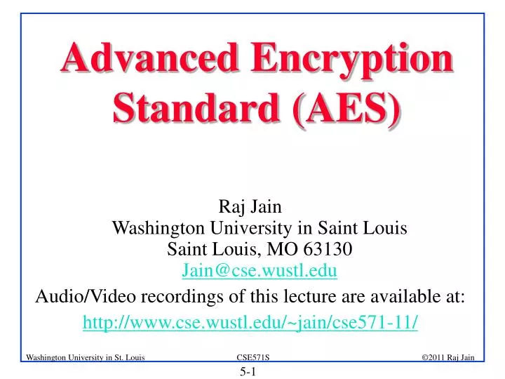 advanced encryption standard aes