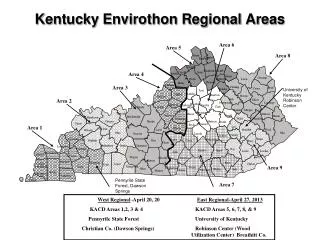 kentucky envirothon regional areas