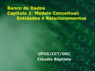banco de dados cap tulo 2 modelo conceitual entidades e relacionamentos