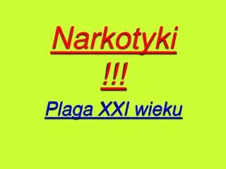 narkotyki