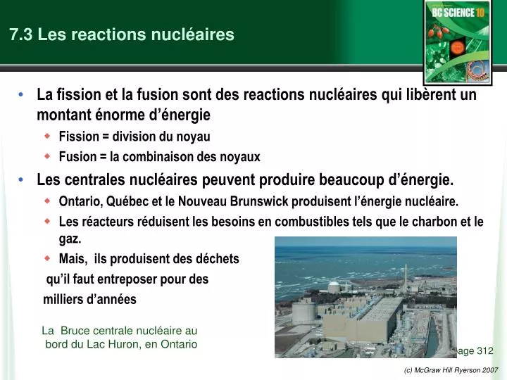 7 3 les reactions nucl aires