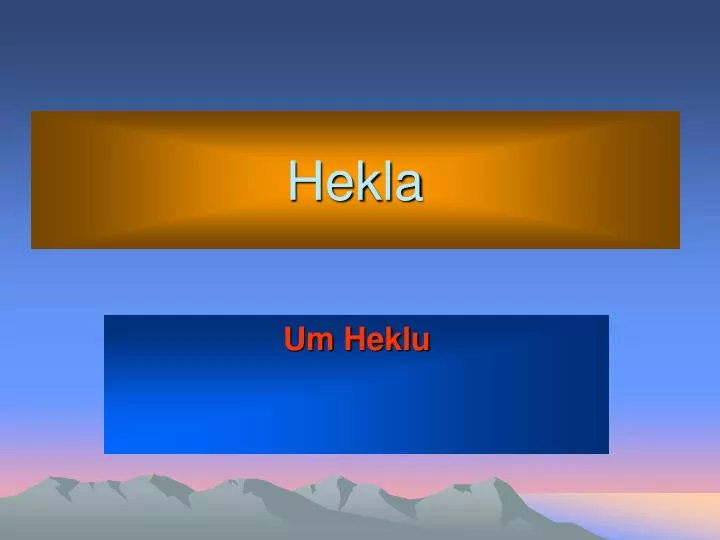 hekla