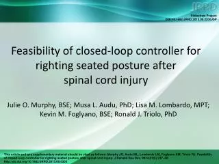 Feasibility of closed-loop controller for righting seated posture after spinal cord injury