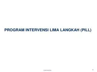 program intervensi lima langkah pill
