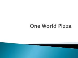 One World Pizza