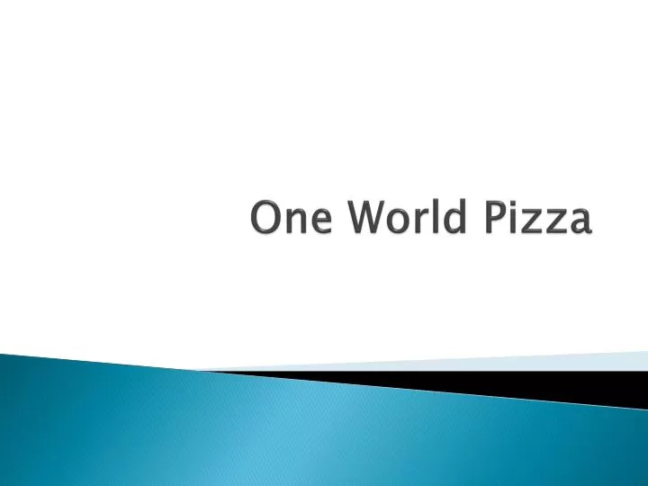 one world pizza