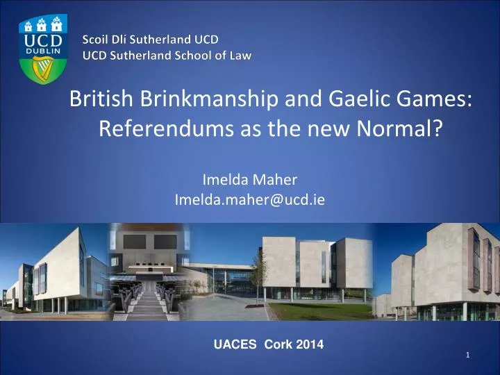 british brinkmanship and gaelic games referendums as the new normal