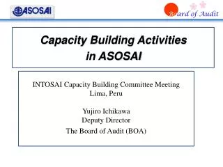 Capacity Building Activities in ASOSAI