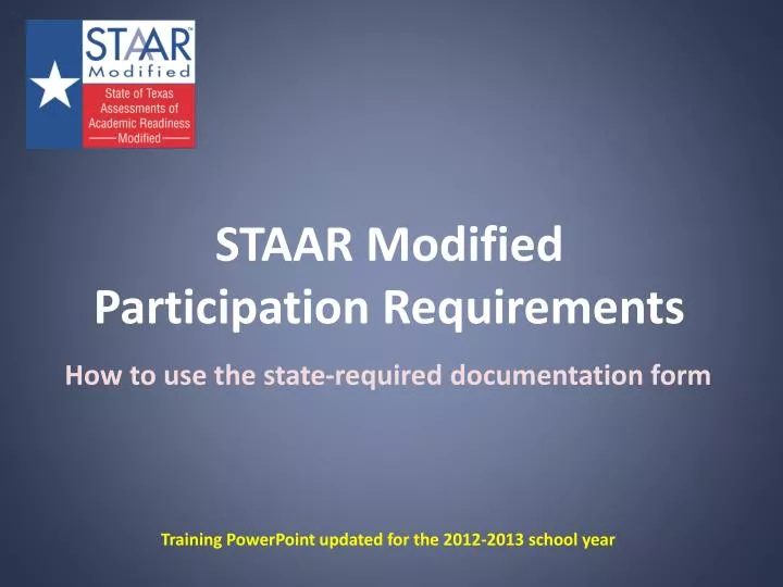 staar modified participation requirements
