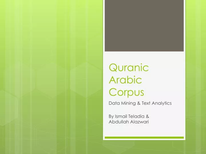 quranic arabic corpus