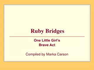 Ruby Bridges