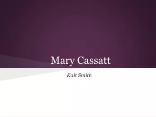 mary cassatt