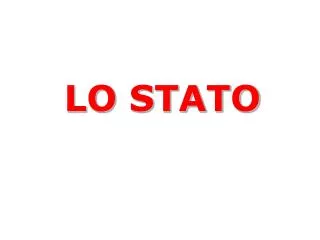 lo stato