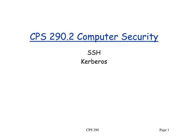 cps 290 2 computer security