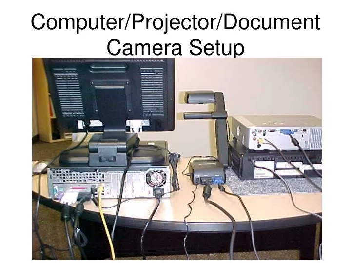 computer projector document camera setup