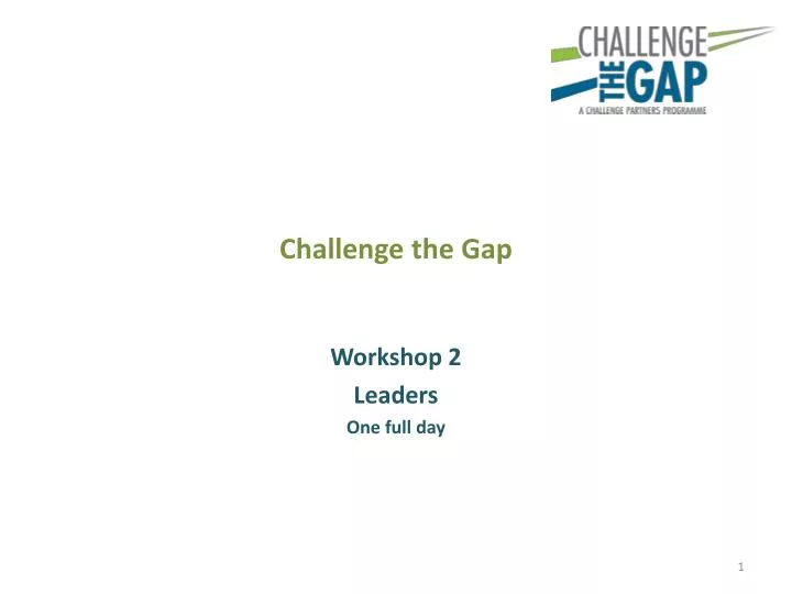 challenge the gap