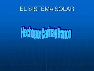 el sistema solar