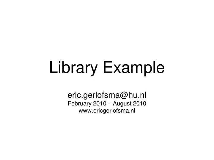 library example