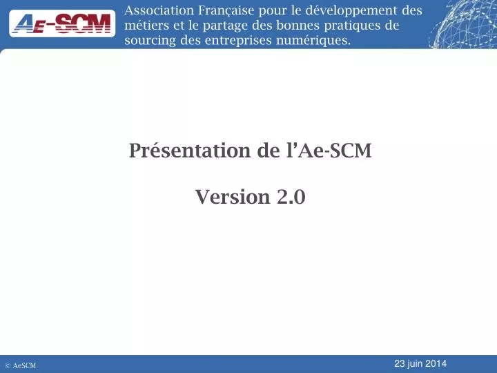 pr sentation de l ae scm version 2 0