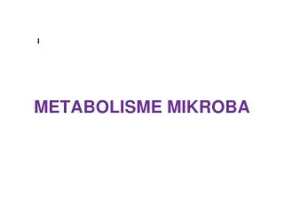 metabolisme mikroba