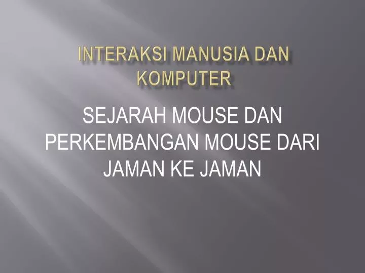 interaksi manusia dan komputer