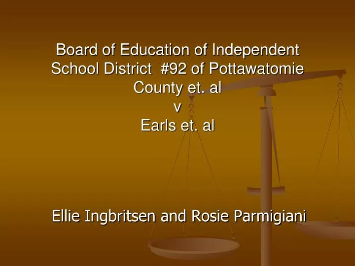 board of education of independent school district 92 of pottawatomie county et al v earls et al