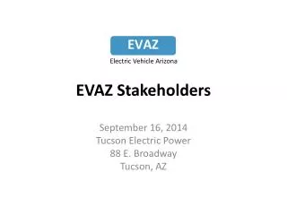 evaz stakeholders