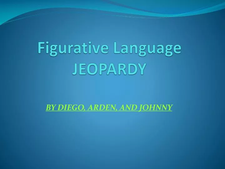 figurative language jeopardy