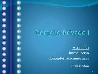 derecho privado i