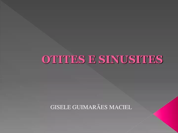 otites e sinusites