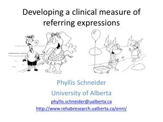 Developing a clinical measure of referring expressions