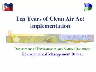 Ten Years of Clean Air Act Implementation