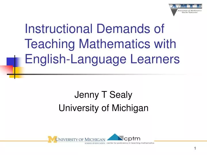 instructional demands of teaching mathematics with english language learners