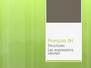 fran ais 5h