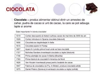 ciocolata