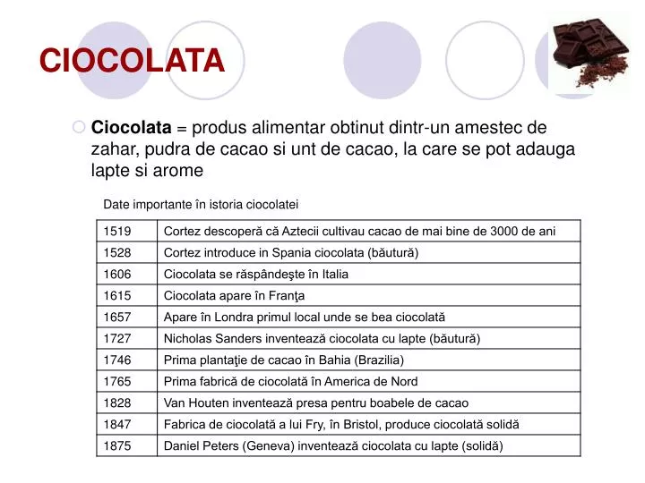 ciocolata