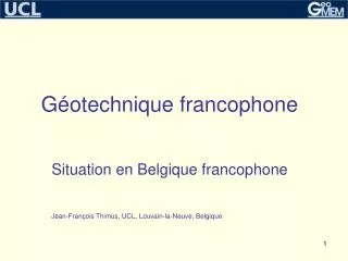 g otechnique francophone