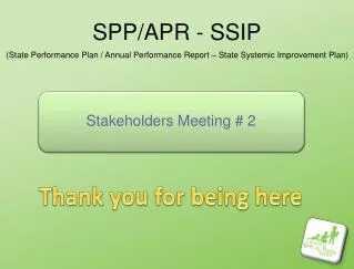 SPP/APR - SSIP