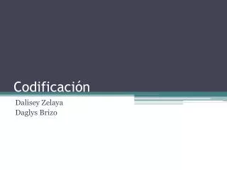 codificaci n