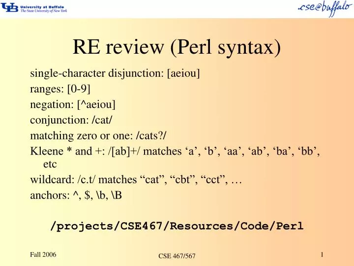 re review perl syntax