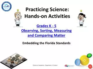 Practicing Science : H ands-on Activities