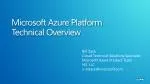 Microsoft Azure Platform Technical Overview - slide 1