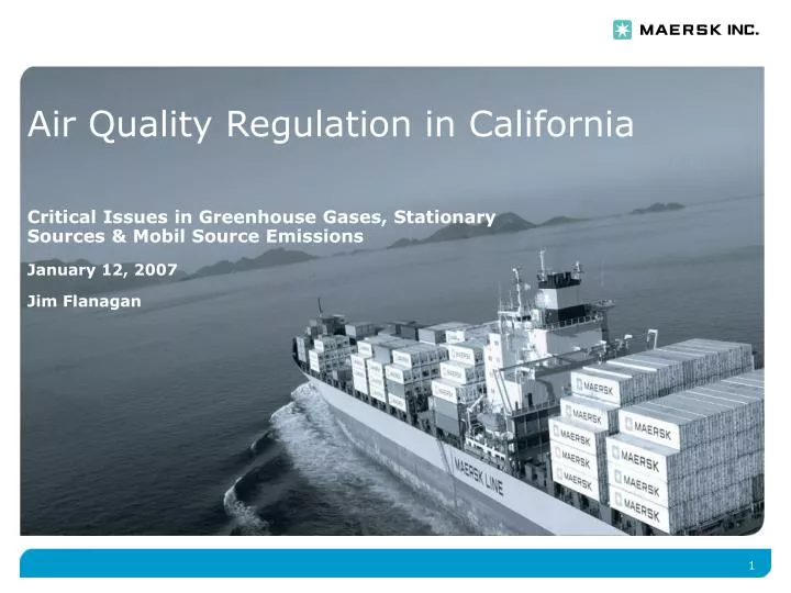 air quality regulation in california
